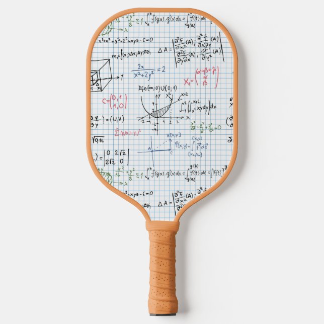 Math-Gleichungsmuster Pickleball Schläger (Vorderseite)