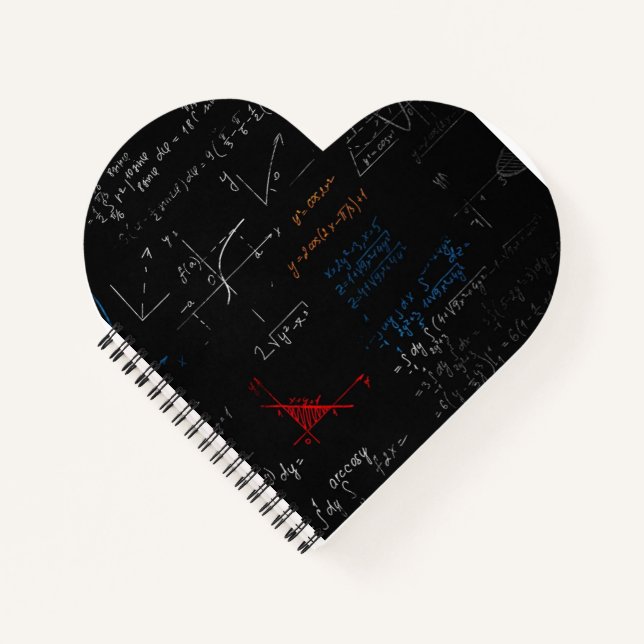 Math Heart Notebook Notizbuch (Vorderseite)