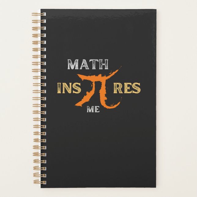 Math Inspiriere mir Pi Day Kurz Mathematik Zitat Planer (Vorderseite)