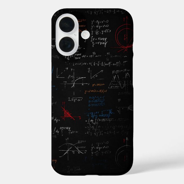 Math iPhone 16 Fall Hülle (Rückseite)