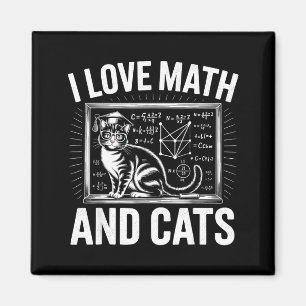 Math-Katzenliebhaber Lustiger Mathematiklehrer Ich Magnet
