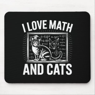 Math-Katzenliebhaber Lustiger Mathematiklehrer Ich Mousepad