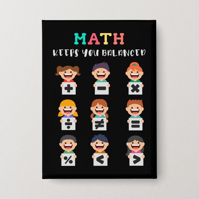 Math keeps you balanced button (Vorderseite)