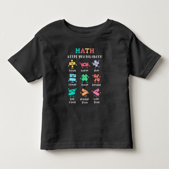 Math keeps you balanced kleinkind t-shirt (Vorderseite)