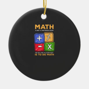 Math Keramik Ornament