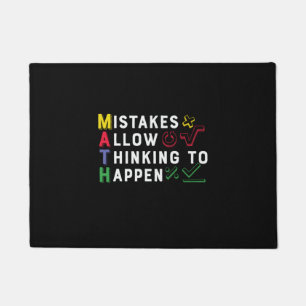 Math Lehrer Math Zulassen Happen Fußmatte