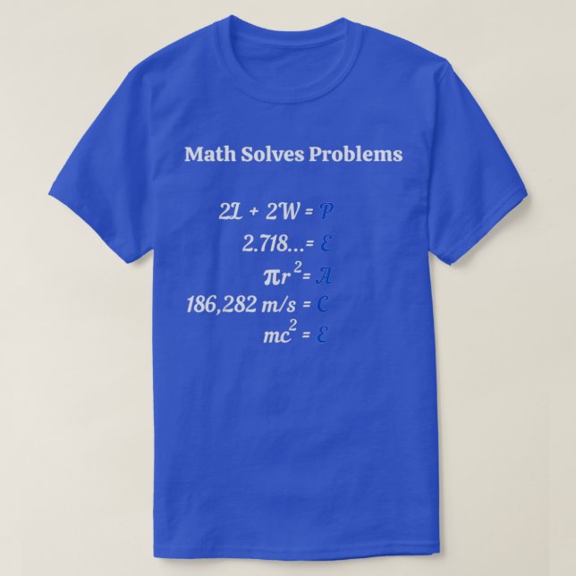 Math löst Probleme T-Shirt (Design vorne)