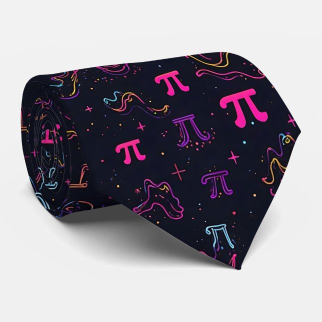 Math Lover Pi Day Krawatte (Gerollt)