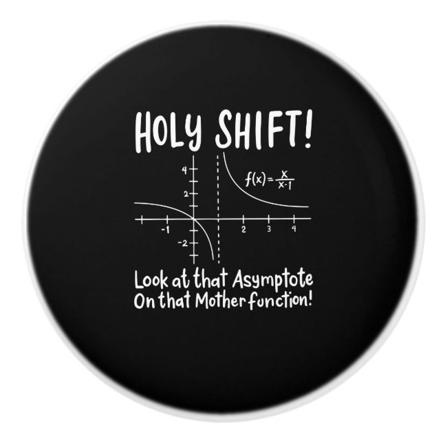 Math Mathematics Keramikknauf (Vorderseite)