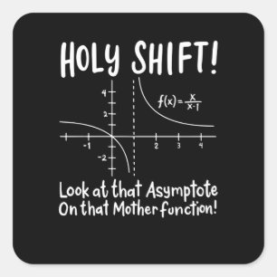 Math Mathematics Quadratischer Aufkleber