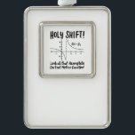 Math Mathematics Rahmen-Ornament Silber<br><div class="desc">Math quodesign for a math teacher,  students and all the mathematics and geometry love.</div>