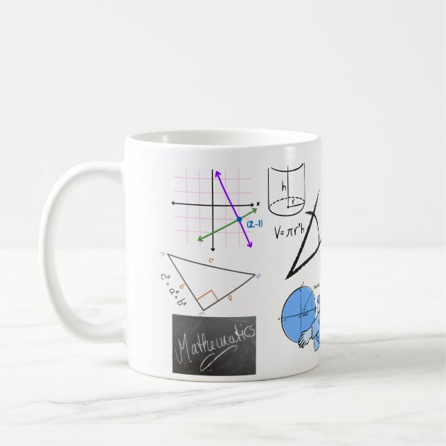 Math matters mug kaffeetasse (Links)