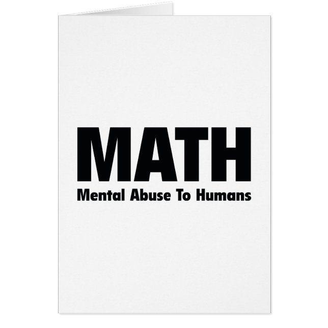 MATH Mentale Violence envers les êtres humains (Devant)