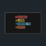 Math. Mistakes Allow Thinking To Happen - Teacher Visitenkarte<br><div class="desc">grab this mathematics saying for yourself or make it as a gift for a math teacher or a student who is his/her favorite school subject is math. will be a great present on back to school for math lovers.</div>