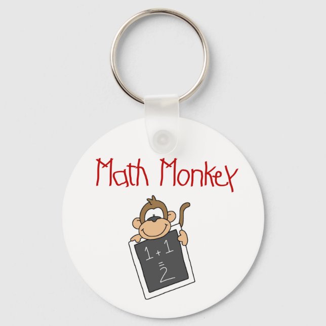 Math Monkey Schlüsselanhänger (Vorderseite)