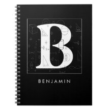 Math Monogram - Buchstabe B