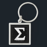 Math Monogram - Sigma Symbol Schlüsselanhänger<br><div class="desc">Moderne elegante mathematische Monogrammbezeichnung mit mathematischem Thema.</div>