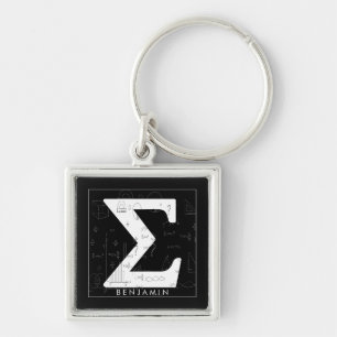 Math Monogram - Sigma Symbol Schlüsselanhänger