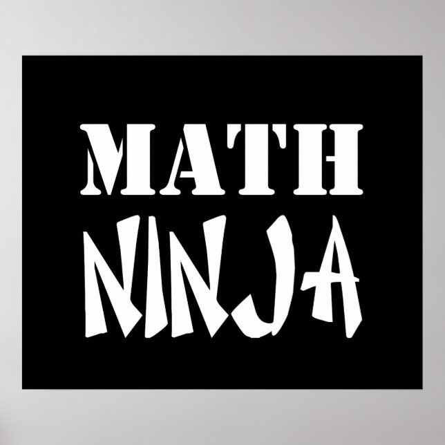 Math Ninja Poster (Vorne)