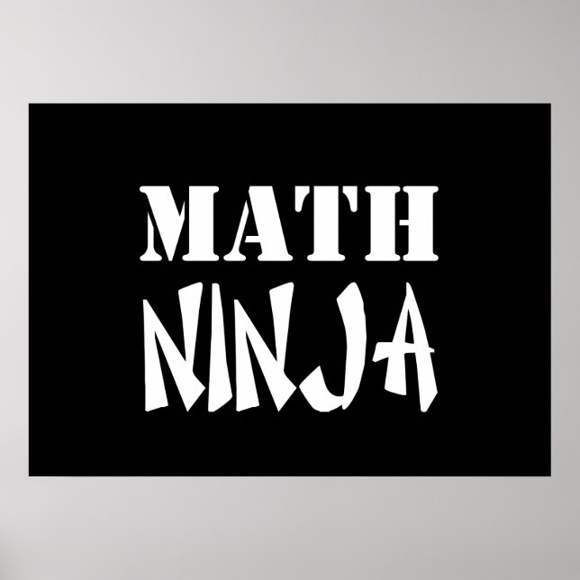 Math Ninja Poster (Vorne)