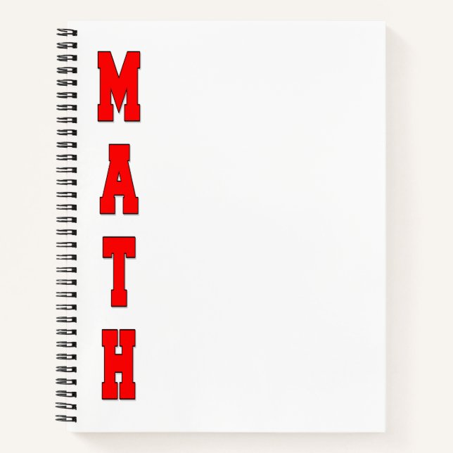 Math Notizbuch (Vorderseite)