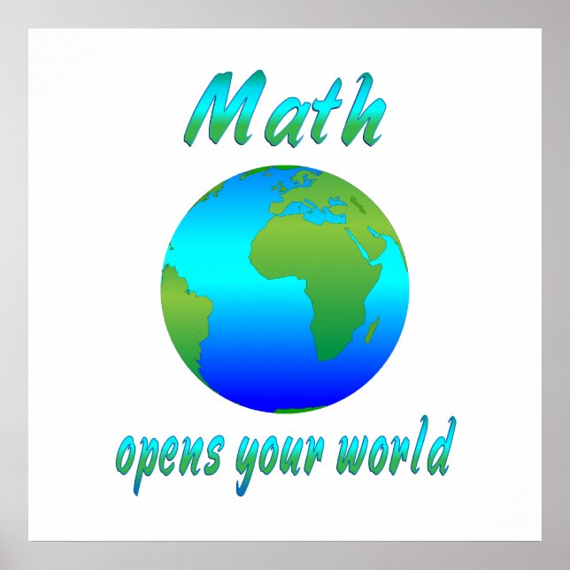 Math Opens Worlds Poster (Vorne)