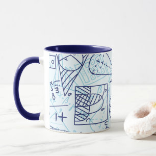 Math Pattern Tasse