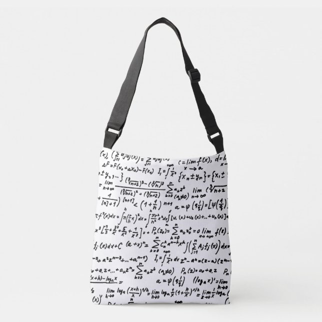Math Pattern Tote Bag Tragetaschen Mit Langen Trägern (Vorderseite)