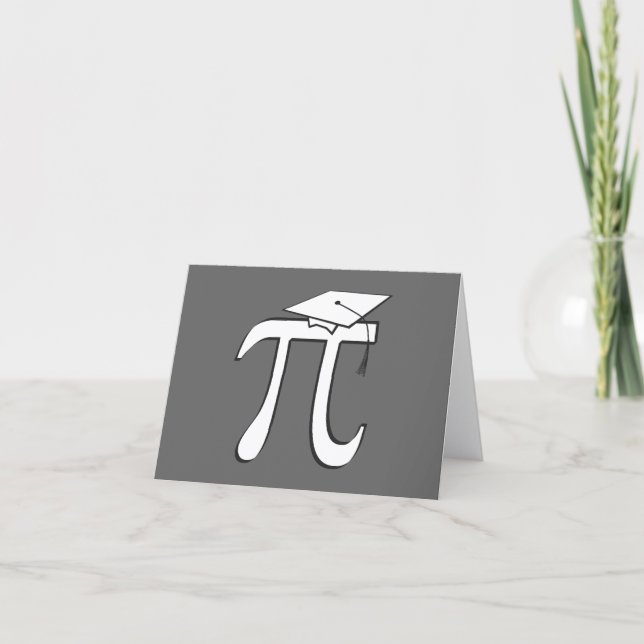 Math Pi Graduate Card Karte (Vorderseite)