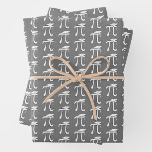 Math Pi Graduate Symbols Wrapping Paper Geschenkpapier Set