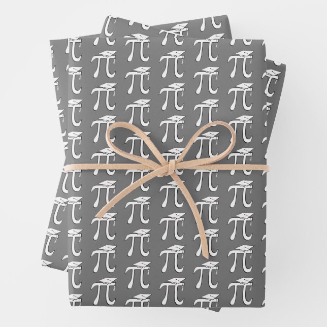 Math Pi Graduate Symbols Wrapping Paper Geschenkpapier Set (Beispiel)