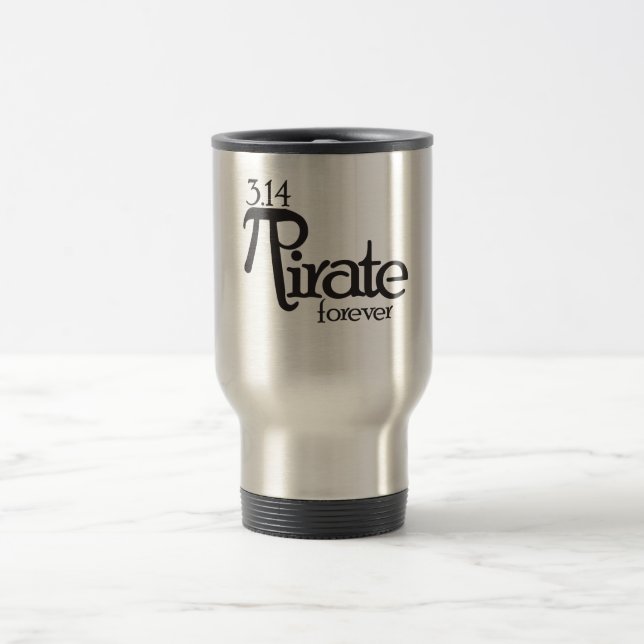 Math Pirate zum Pi Day Reisebecher (Mittel)