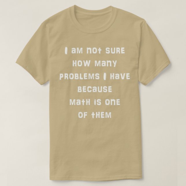 Math problem  T-Shirt (Design vorne)