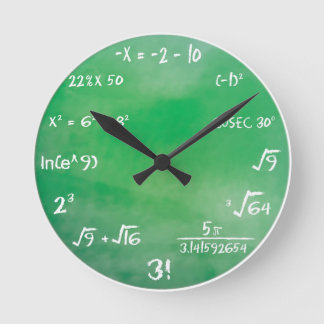 Math Quiz - Sheldon Cooper Clock Runde Wanduhr