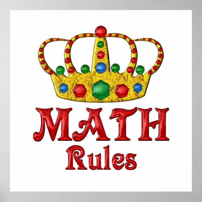 MATH-Regeln Poster (Vorne)