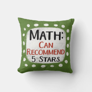 Math Review 5 Stars Throw Kissen