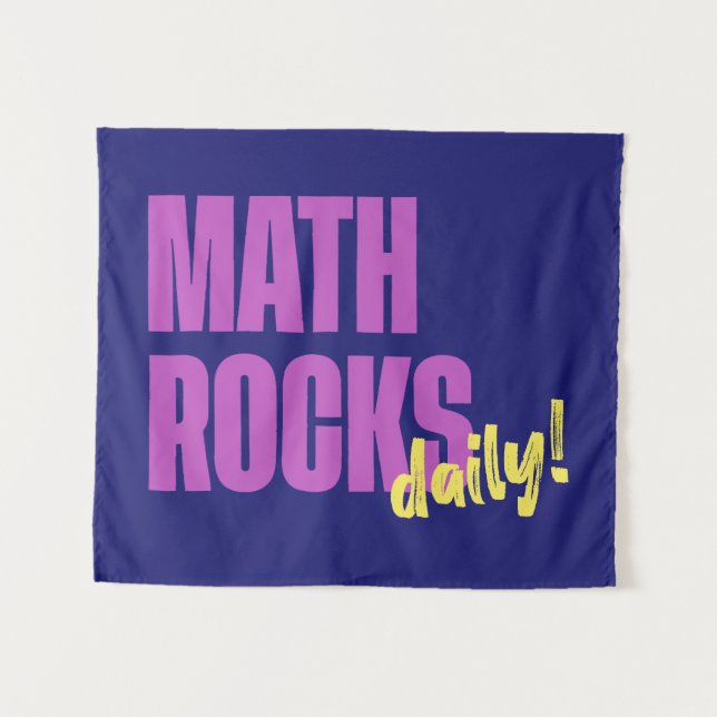 Math Rocks Daily Wandteppich (Vorderseite (Horizontal))