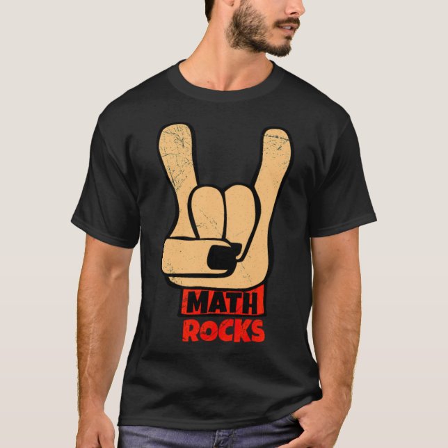 Math Rocks Rock und Roll Funny Math Geschenk Idee  T-Shirt (Vorderseite)