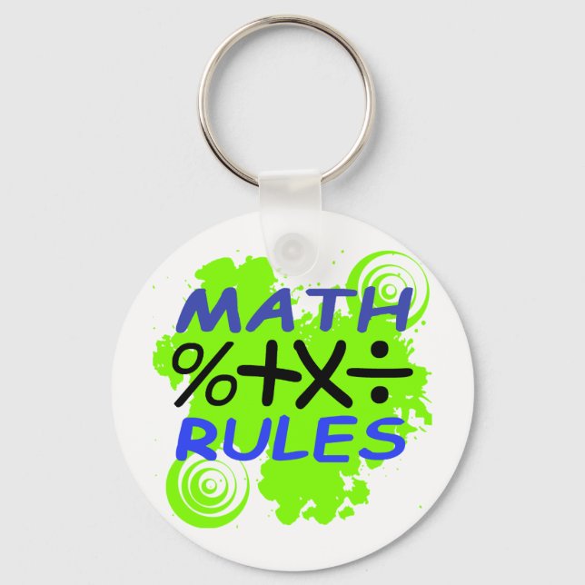 Math Rules Schlüsselanhänger (Vorderseite)