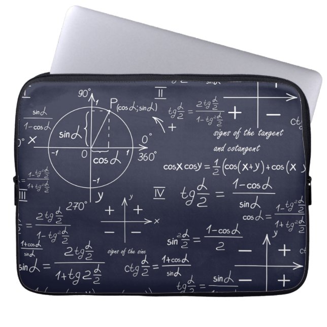Math Scientist (Blau) Laptopschutzhülle (Vorderseite)