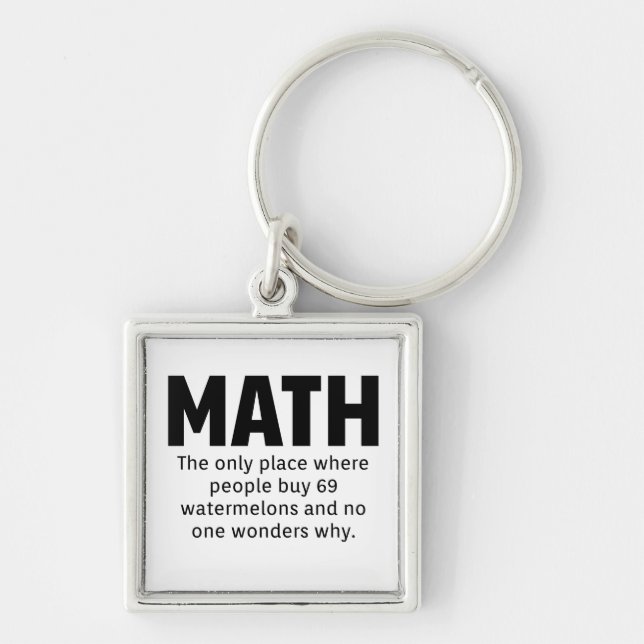 Math Spaß Schlüsselanhänger (Vorne)