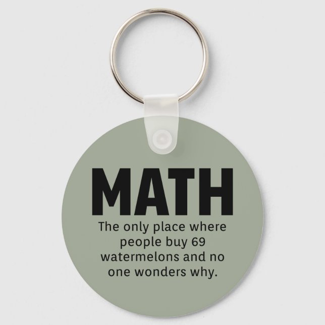 Math Spaß Schlüsselanhänger (Vorderseite)