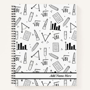 Math Spiral Notebook Notizbuch