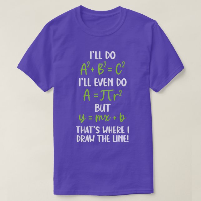 Math Sprichwort Funny Mah Joke Mathematiker T-Shirt (Design vorne)
