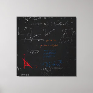 Math Stretched Canvas Print Leinwanddruck