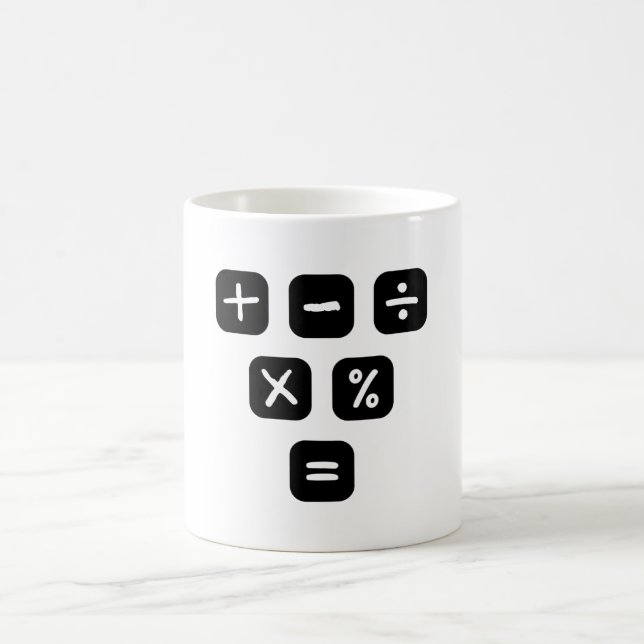 Math Symbols mathematical Signs Kaffeetasse (Mittel)