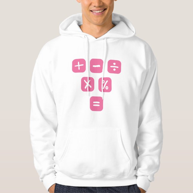 Math Symbols mathematical Signs Maths Hoodie (Vorderseite)
