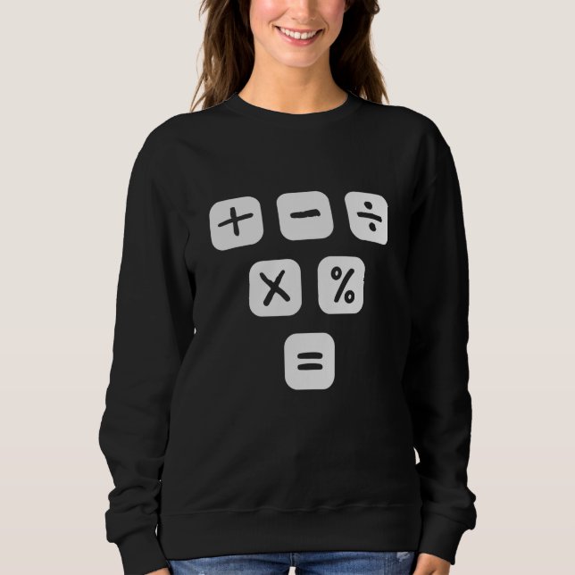 Math Symbols mathematical Signs Maths Sweatshirt (Vorderseite)