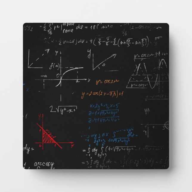 Math Tabletop Plaque Fotoplatte (Vorderseite)