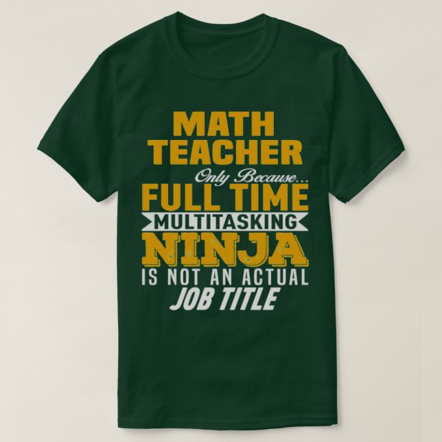 Math Teacher 32 T-Shirt (Design vorne)